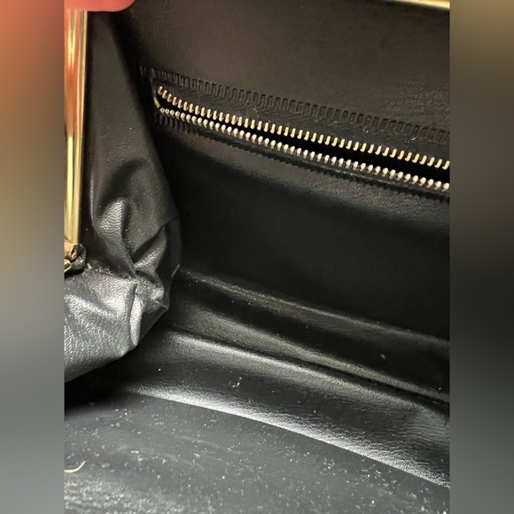 Beautiful Vintage Handbag Purse With Lucite / Bakelite Closure Rare Weave Print - Picture 5 of 16